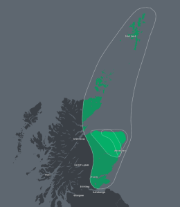 Map of North Eastern Scotland